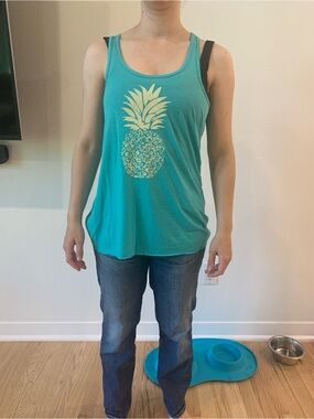Hawaii Pineapple Teal Tank Top